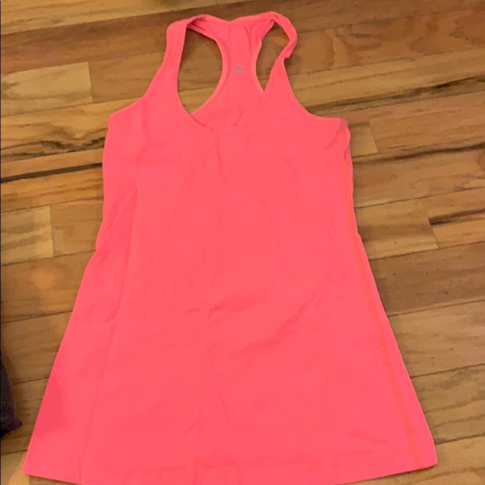 Bright salmon cool racer back